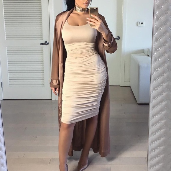 blazer with bodycon dress